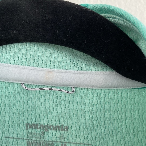 Patagonia Women's Quarter Zip Capilene 3 Mid-weight Quarter Zip Teal Medium - Picture 6 of 9
